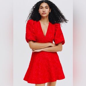 H&M Puff Sleeve Mini Dress